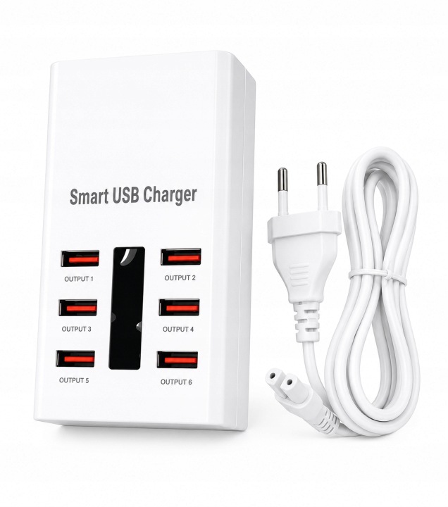 Ładowarka USB 6 Portów 30W Smart USB Charger