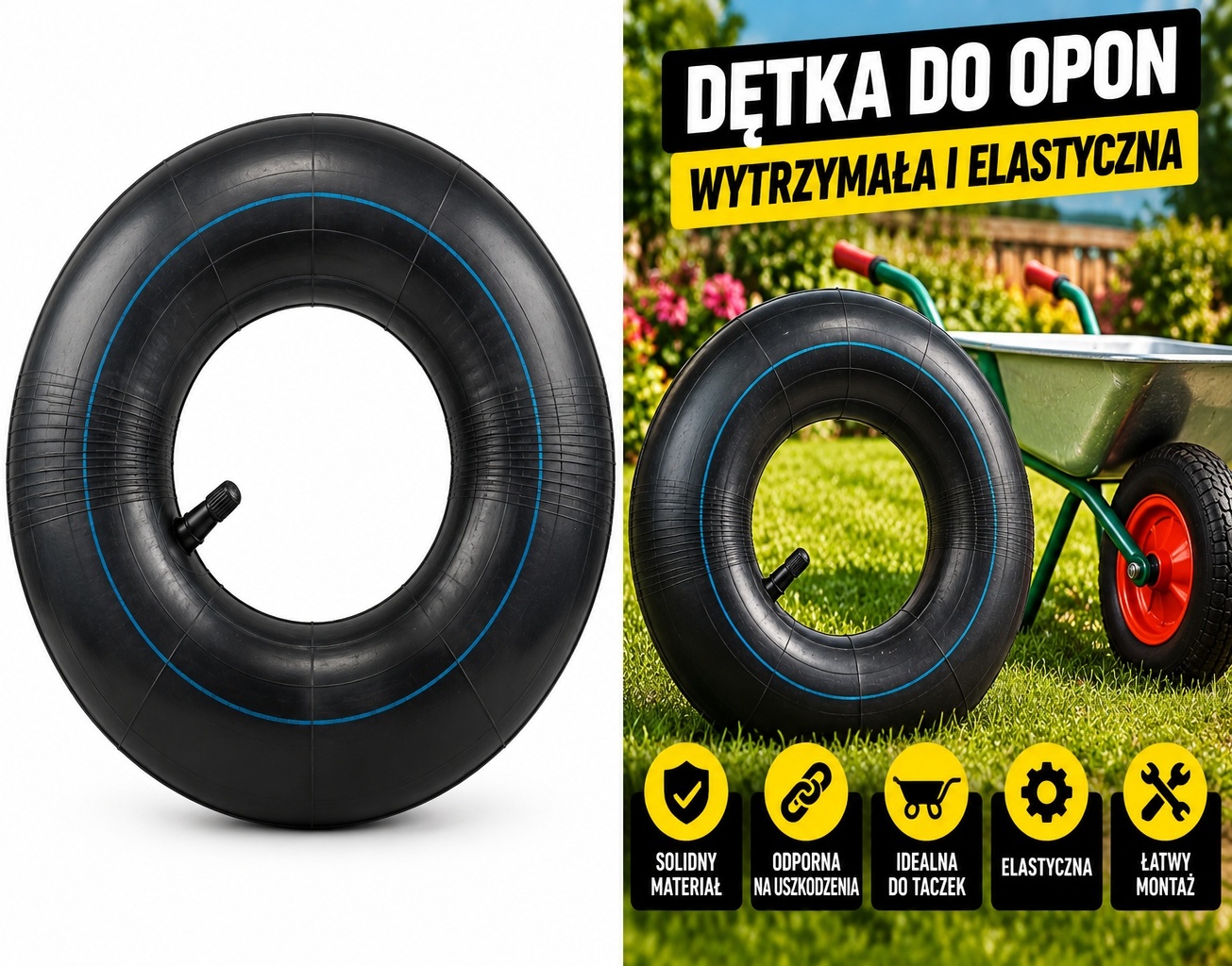 Dętka do taczki dętka do kola taczki ogrodowej