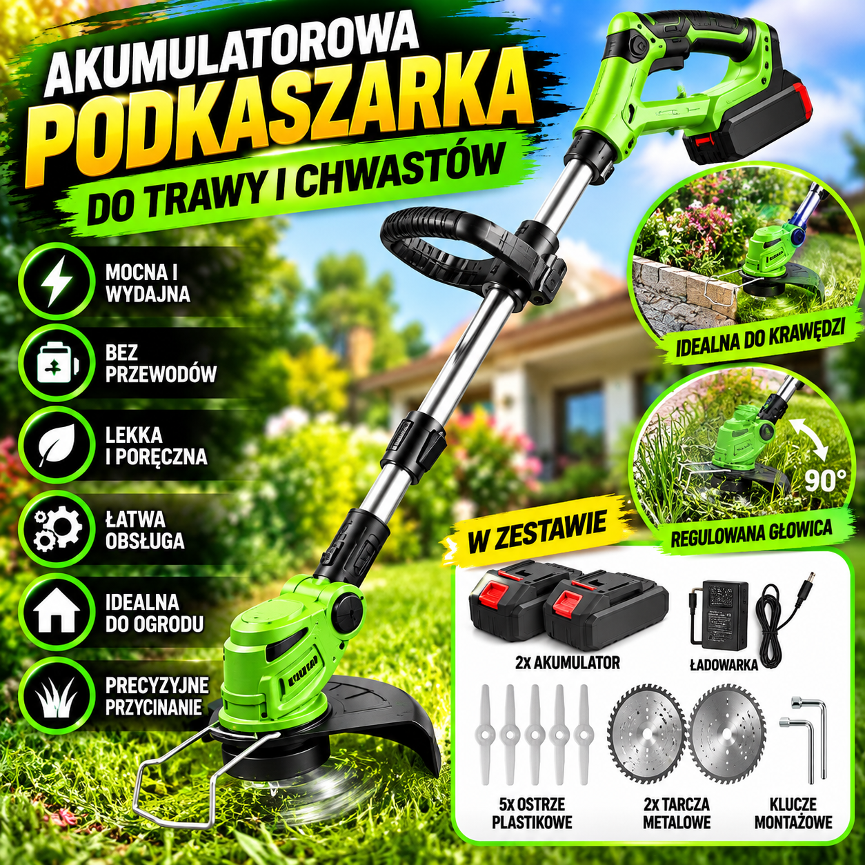 🌿 Podkaszarka akumulatorowa